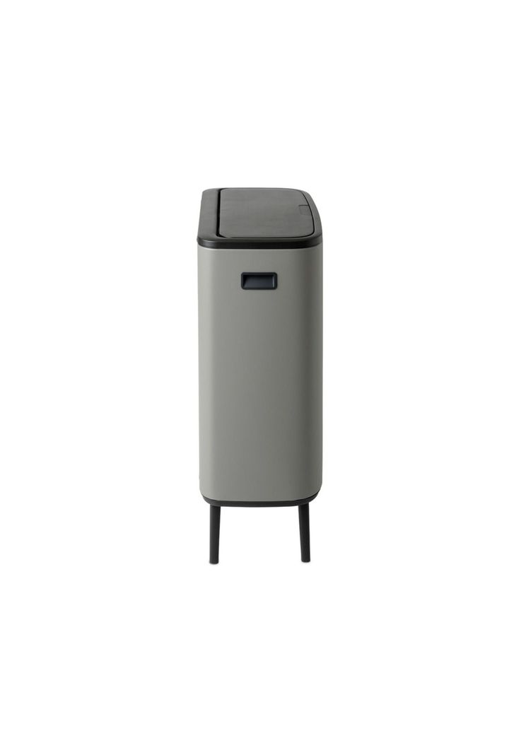 Basurero Bo Touch Hi 60 Lt Mineral Concrete Grey-1