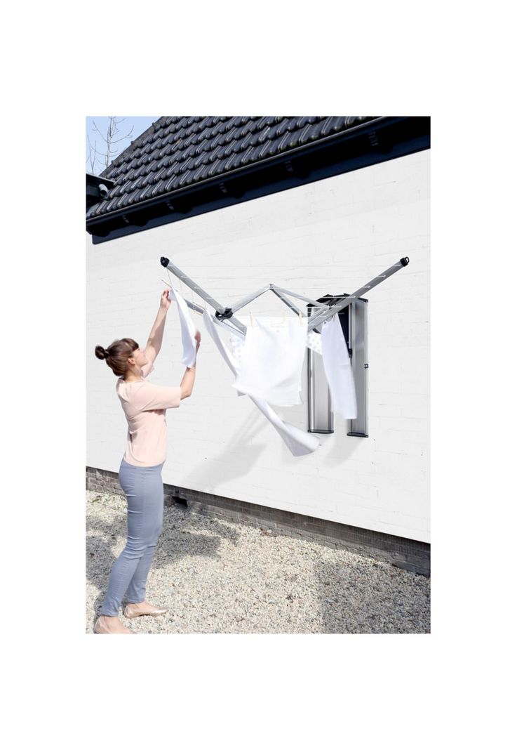 Tendedero Wallfix 24 Mt + caja protectora Metallic Grey-4