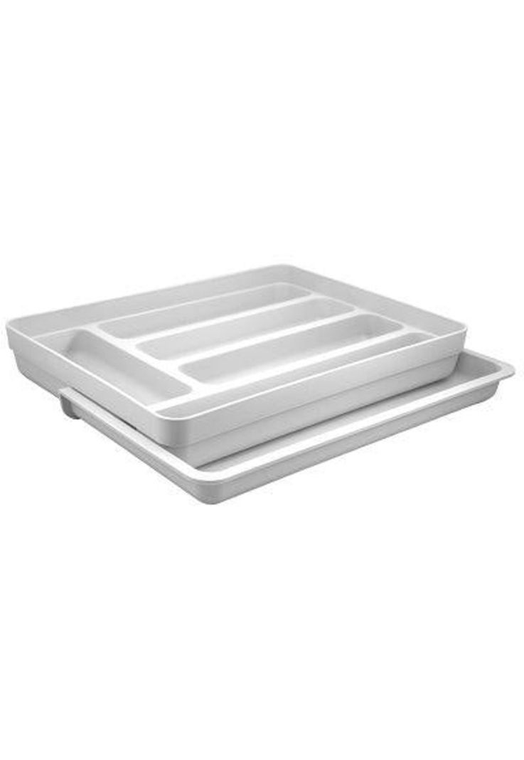 Organizador Cubiertos Extensibles Logic Blanco-0