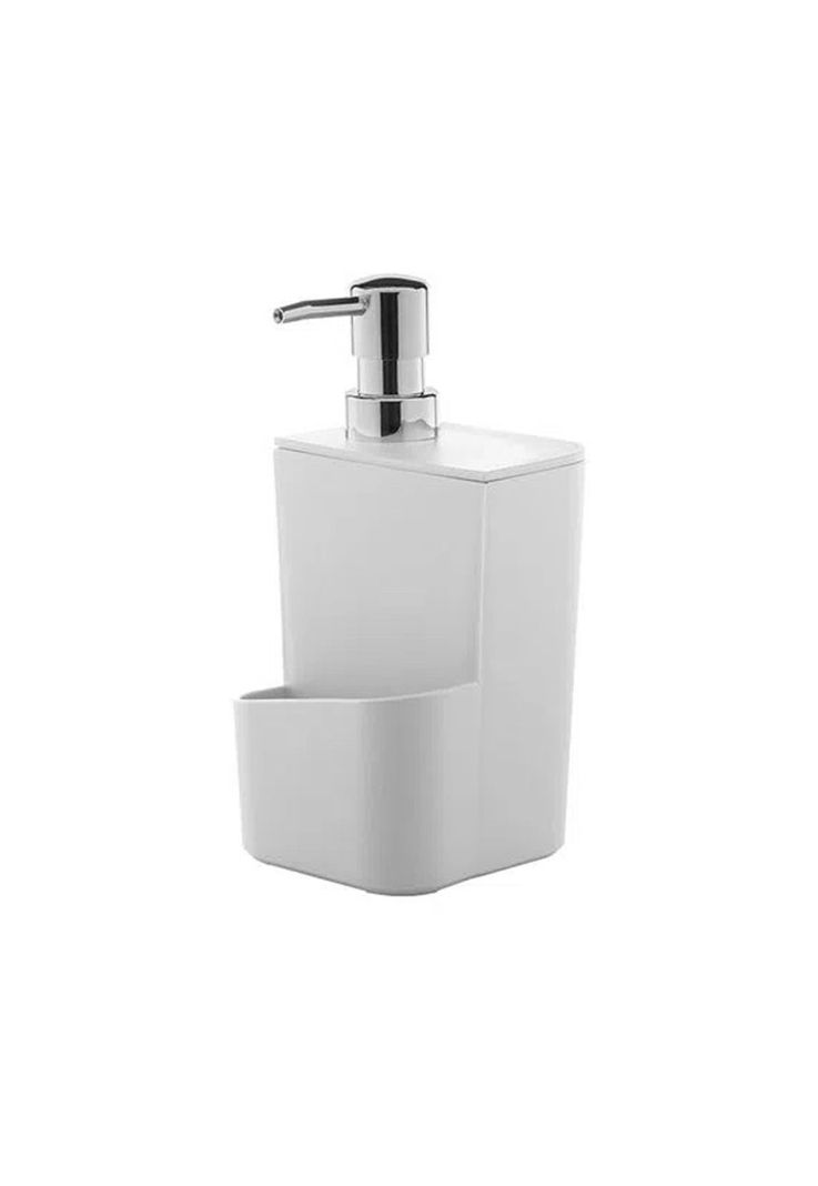 Dispensador Lavaloza Con Porta Esponja Blanco 650 ml-0