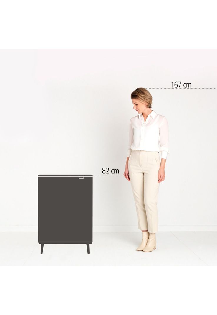 Basurero Bo Touch Hi 2 x 30 Lt Light Grey-5