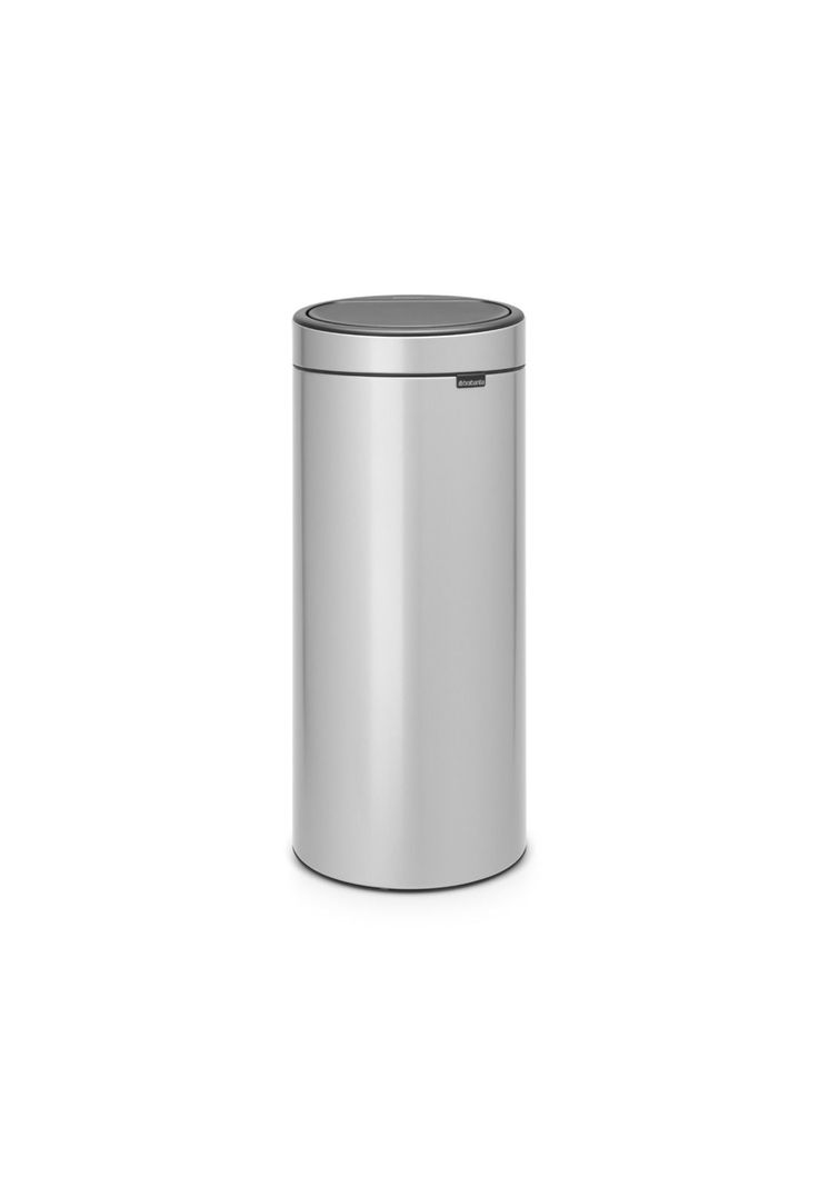 Basurero Touch New 30 Lt Metallic Grey