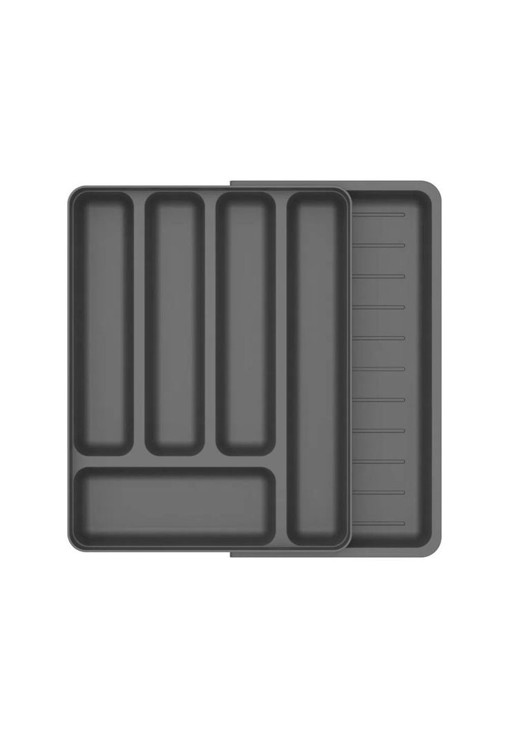 Organizador de utensilios extensibles Logic Gris-2