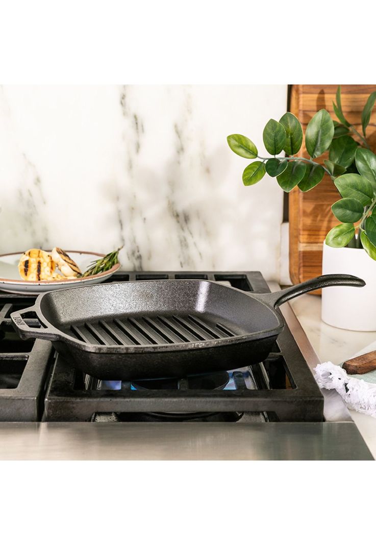 Parrilla Cuadrada Hierro Fundido 27 cm-4
