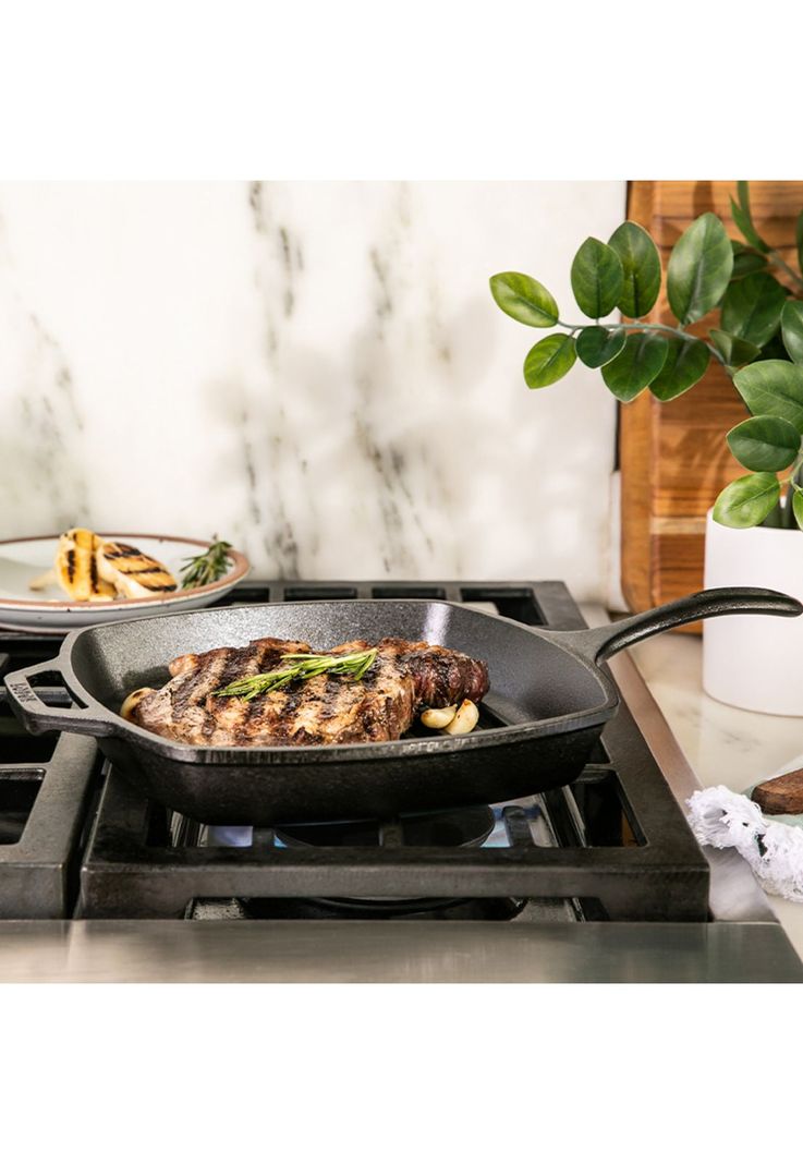 Parrilla Cuadrada Hierro Fundido 27 cm-5