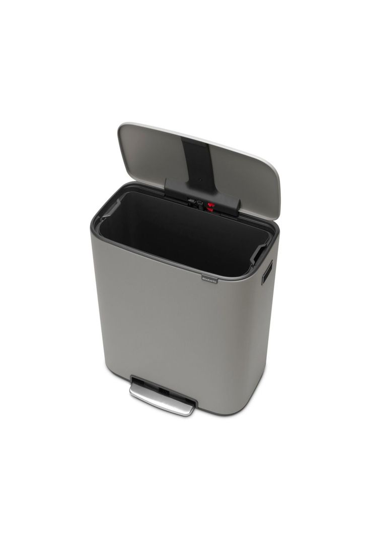 Basurero Pedal Bo 60 Lt Mineral Concrete Grey-2