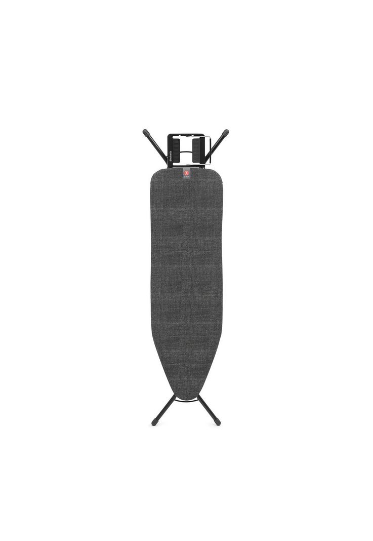 Tabla de planchar B, 124x38 cm, soporte plancha de vapor - Denim Black-0