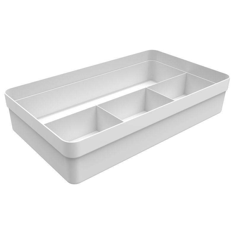 Organizador De Cajón Logic 4 Secciones Blanco-0