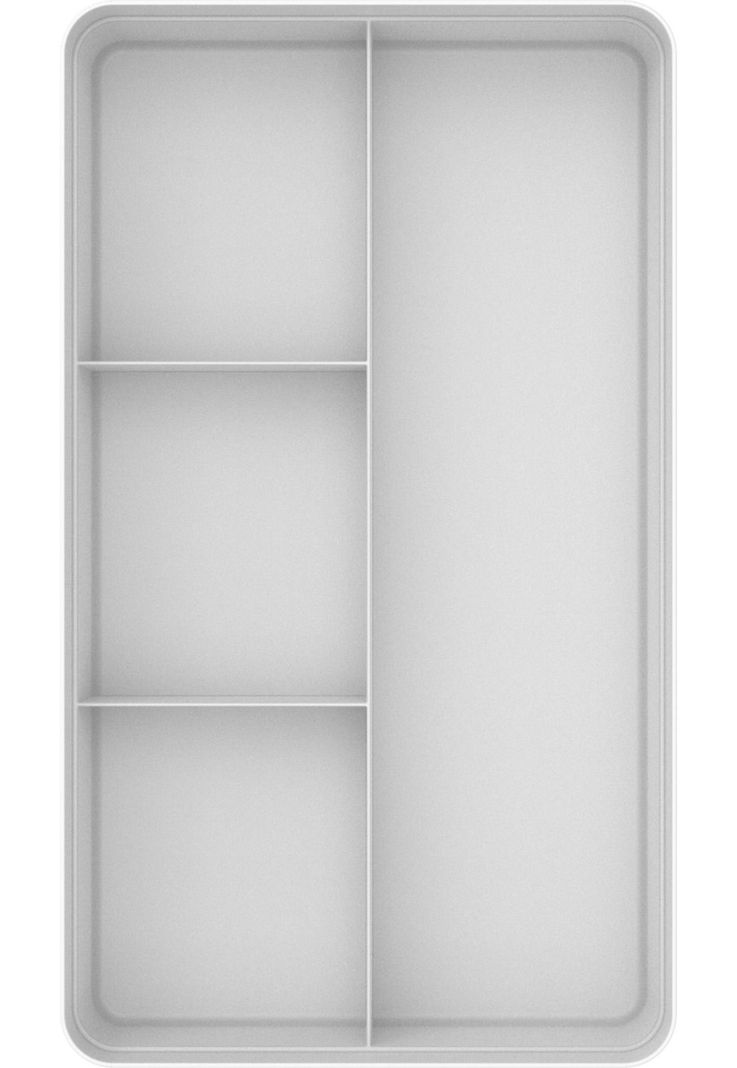 Organizador De Cajón Logic 4 Secciones Blanco-2