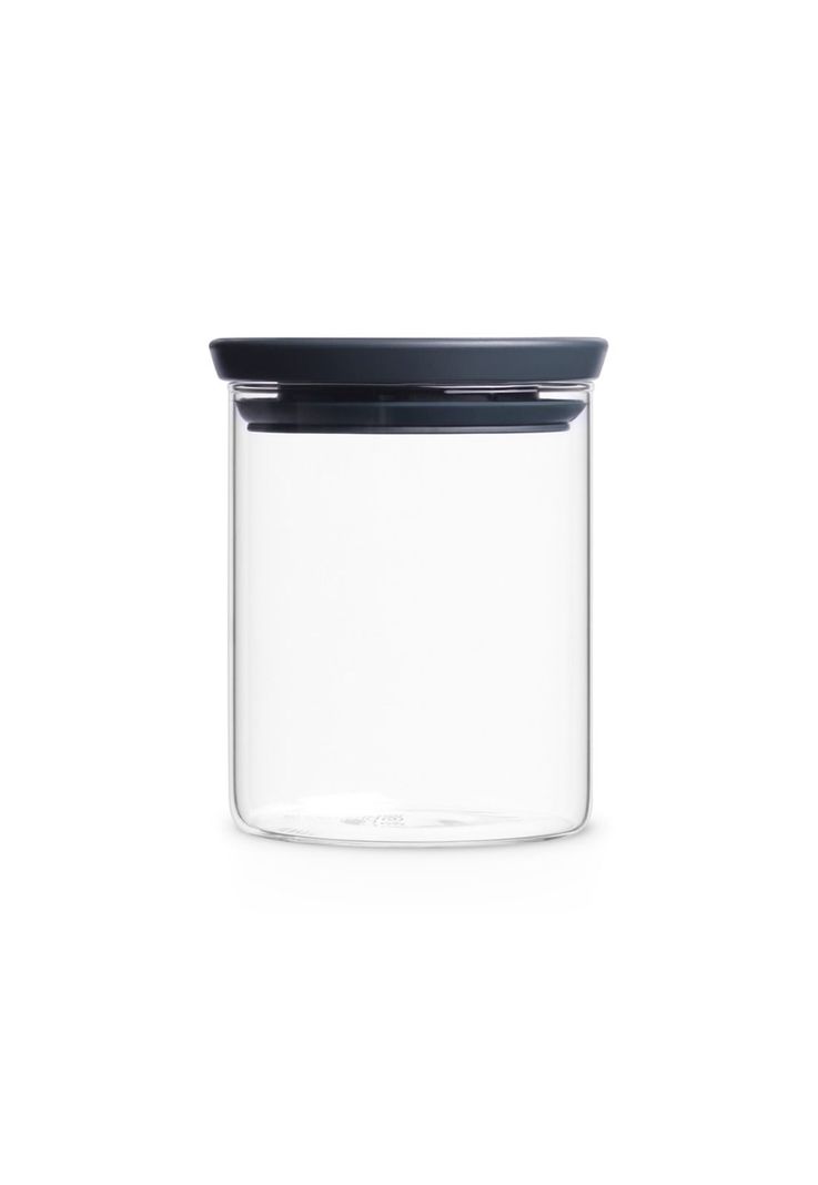 Contenedor de vidrio apilable 0,6 Lt Dark Grey-0