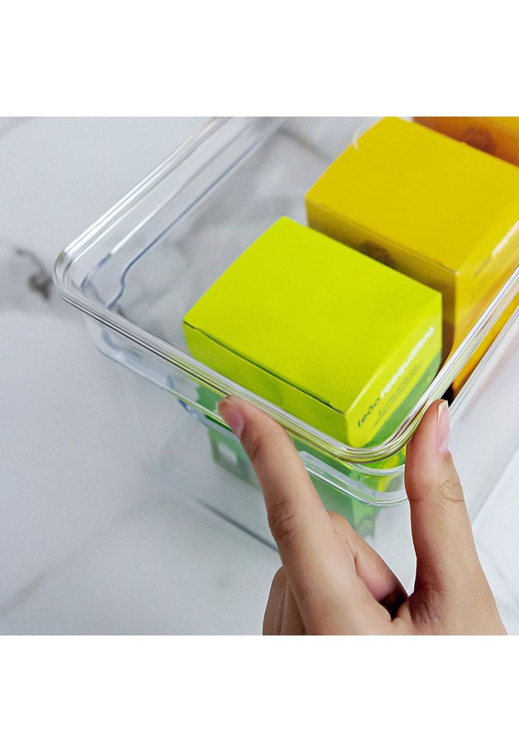 Organizador de Despensa Con Tapa Clear 30 x 15 x 13 cm-2
