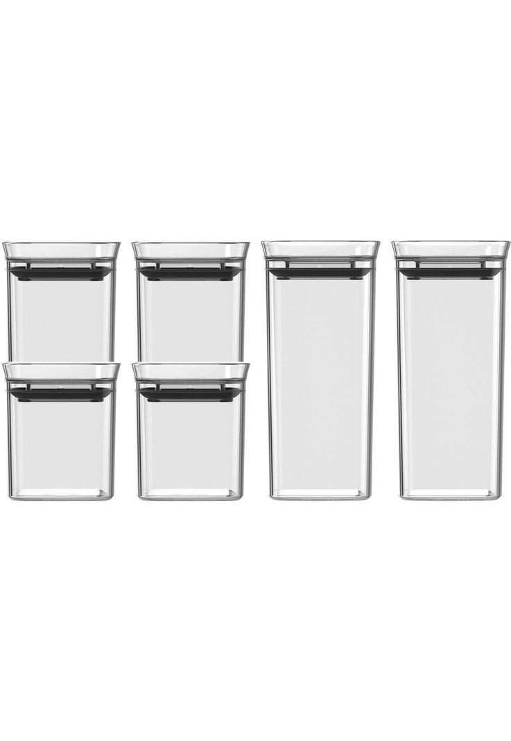 Conjunto Especieros Hermético Block 6 Piezas (0,150L / 0,340L) Transparente-0