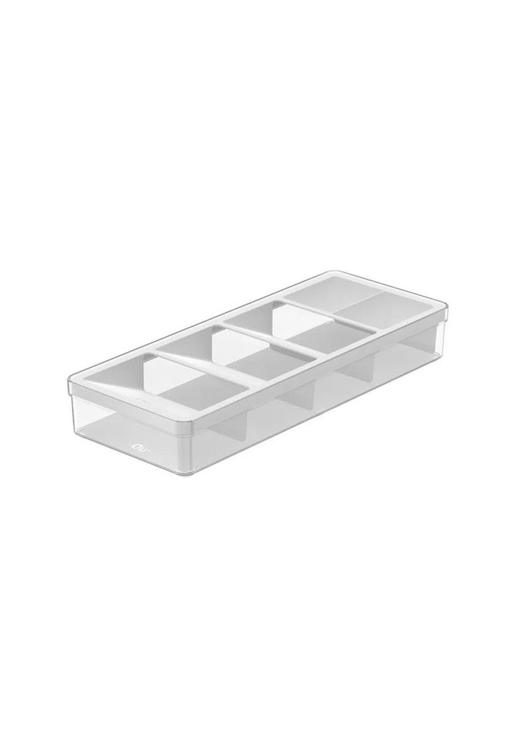  Organizador De Cubiertos Clear Blanco-0