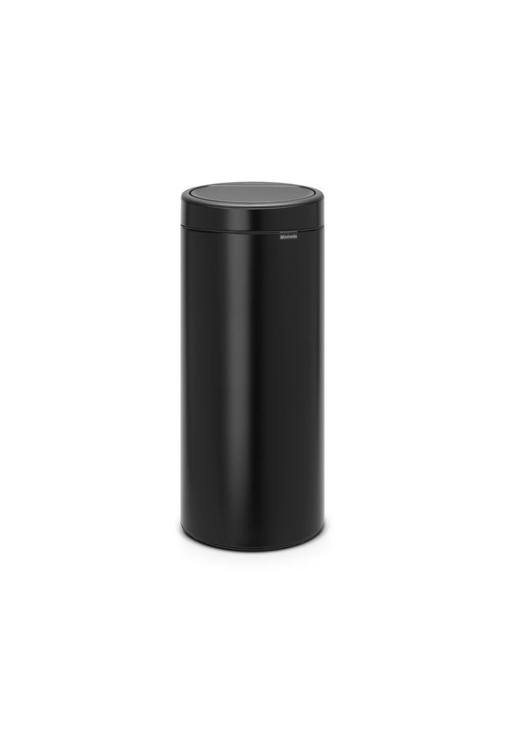 Basurero Touch New 30 Lt Matt Black-0