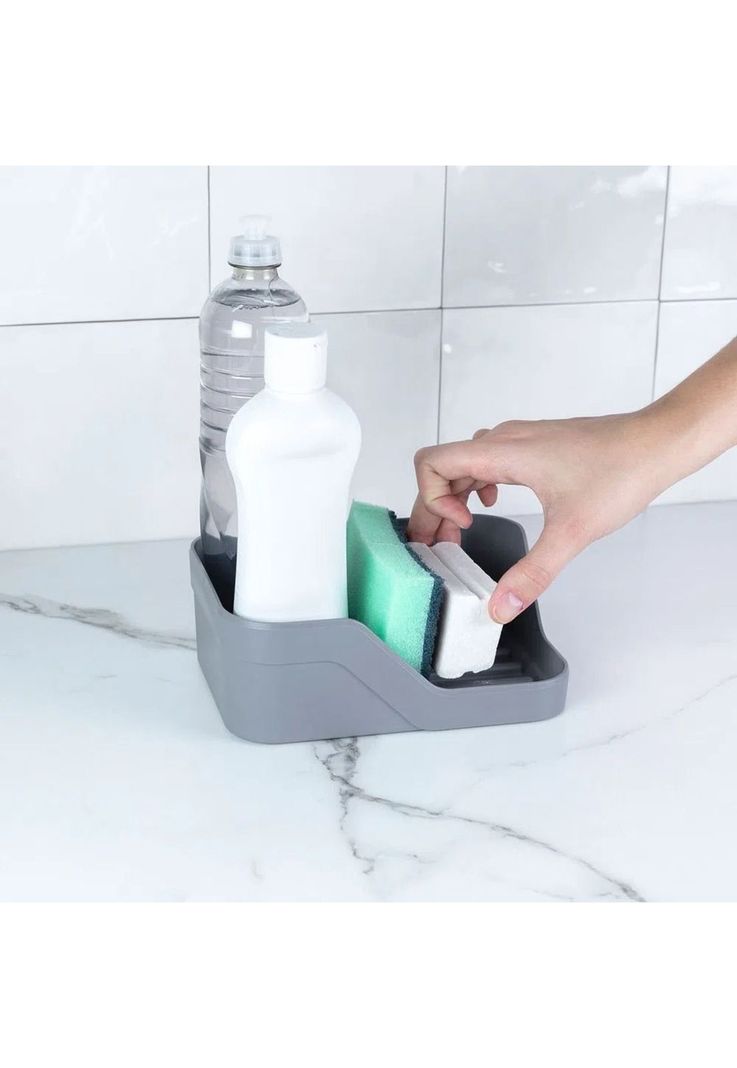 Organizador de Lavaplatos Doble Trium Blanco-0