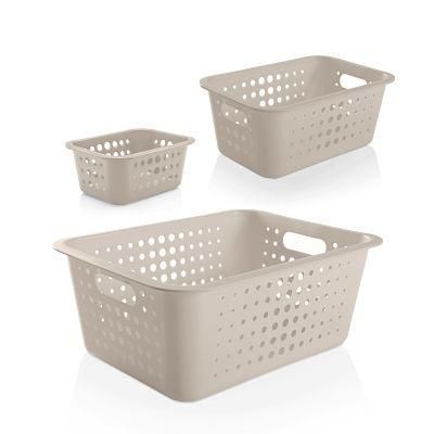 Conjunto de Cestas Organizadoras Beige-0