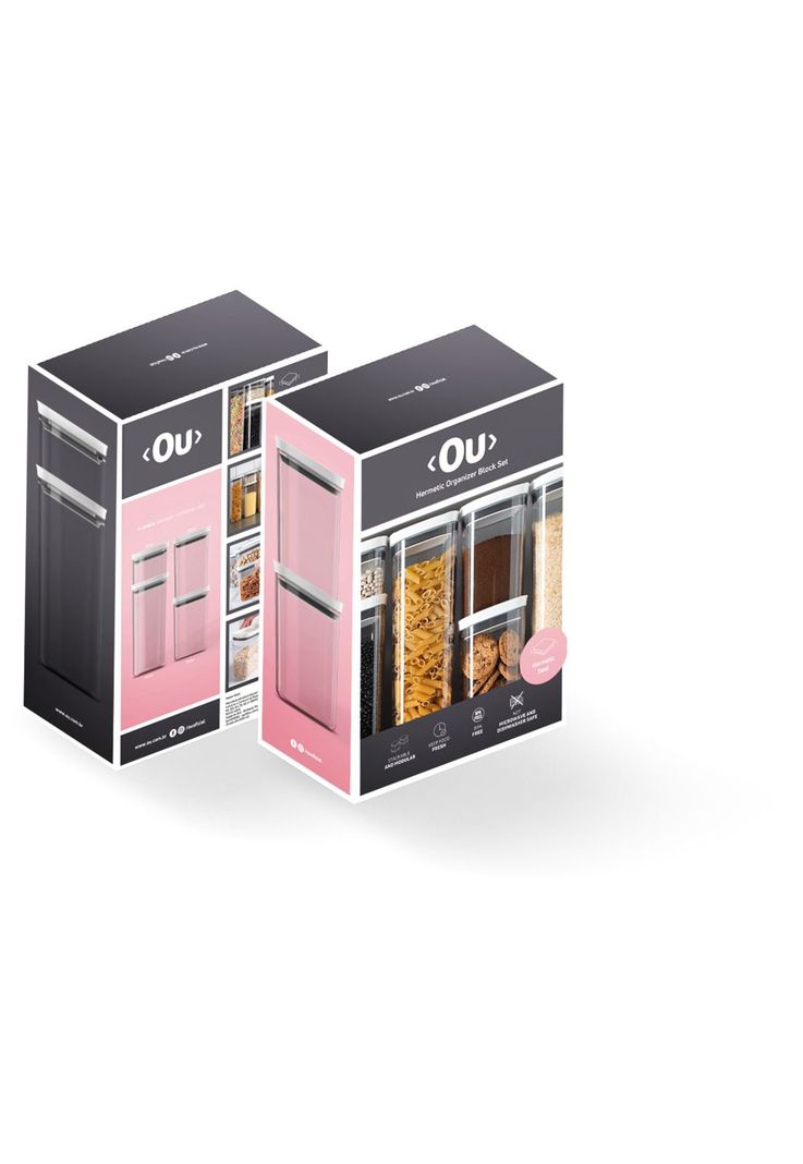 Kit Contenedores Block Transparentes