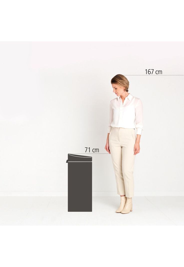 Basurero Touch New 30 Lt Platinum-5