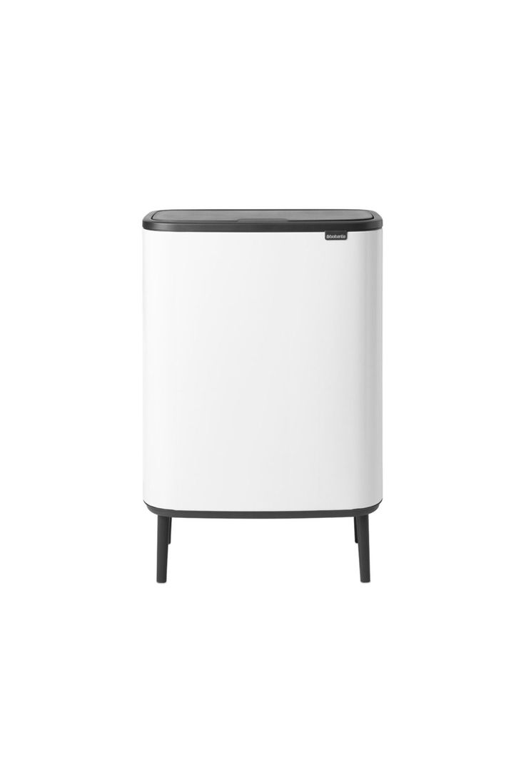 Basurero Bo Touch Hi 2 x 30 Lt White-0