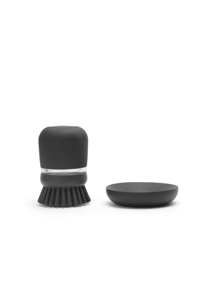 Cepillo para platos con dispensador Dark Grey-1