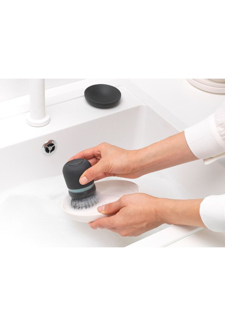 Cepillo para platos con dispensador Dark Grey-5