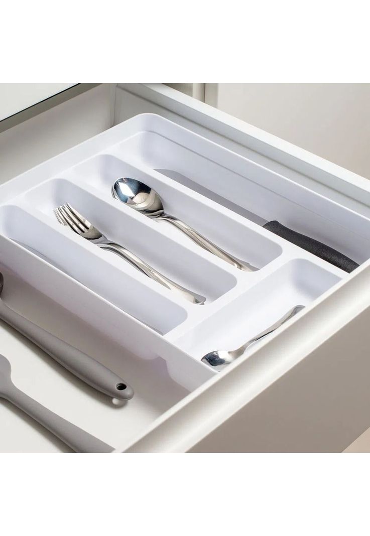 Conjunto Organizador Cubiertos Blanco-2