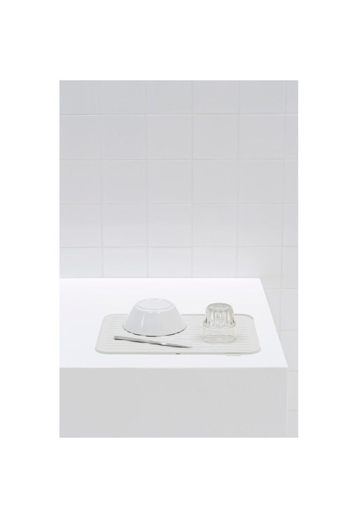 Bandeja secaplatos de silicona SinkSide Light Grey-1