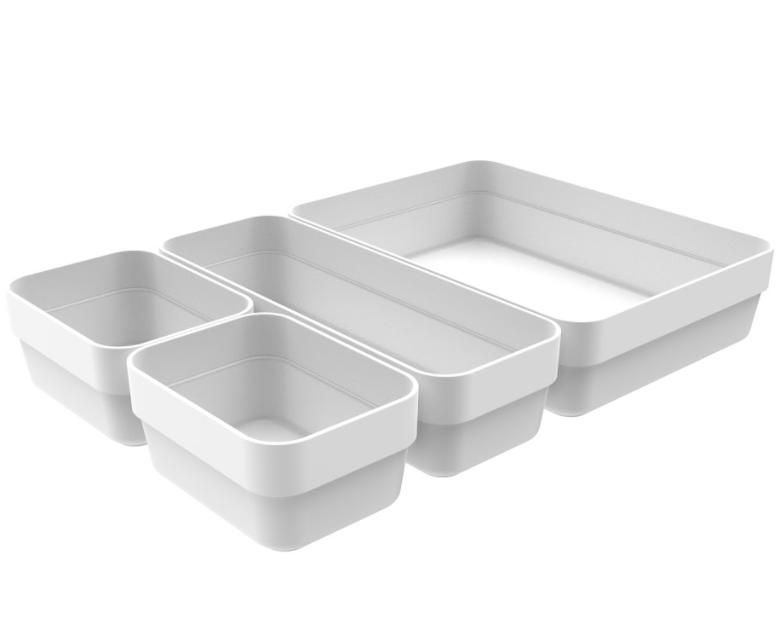 Conjunto Organizadores Cajones Logic Blanco-0