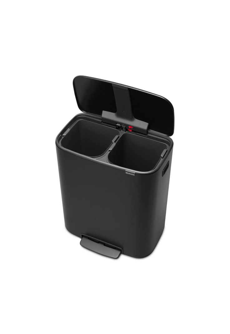 Basurero Pedal Bo 2 x 30 Lt Matt Black-2