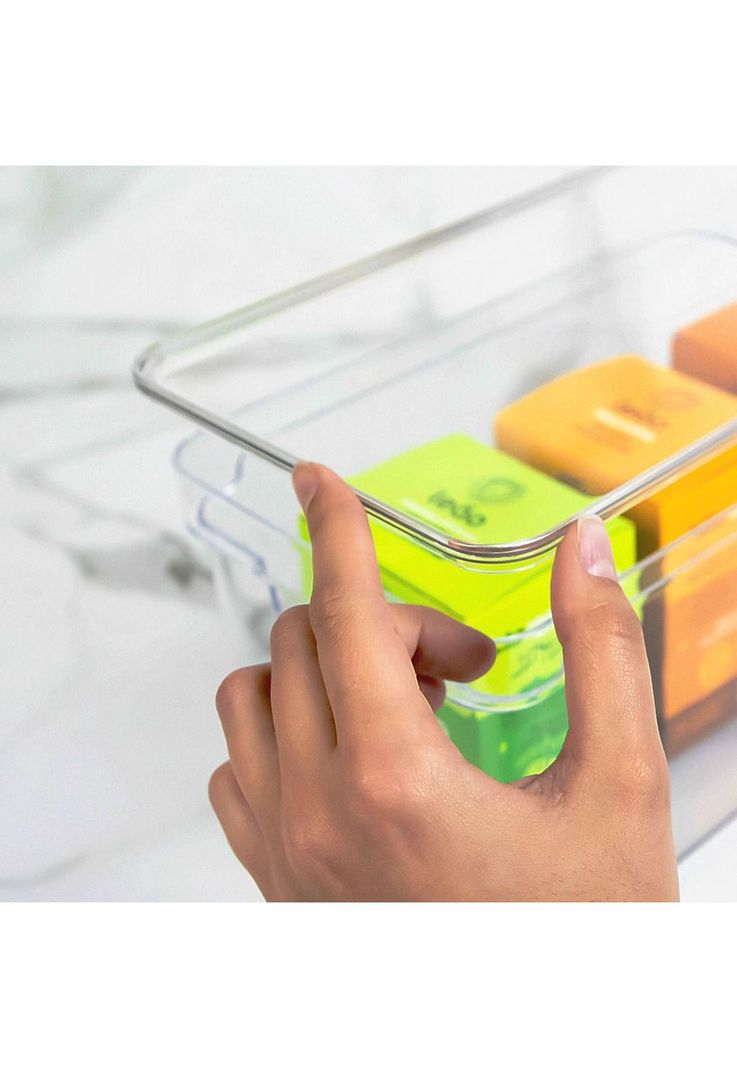 Organizador de Despensa con Tapa Clear 30 x 15 x 7 cm-1
