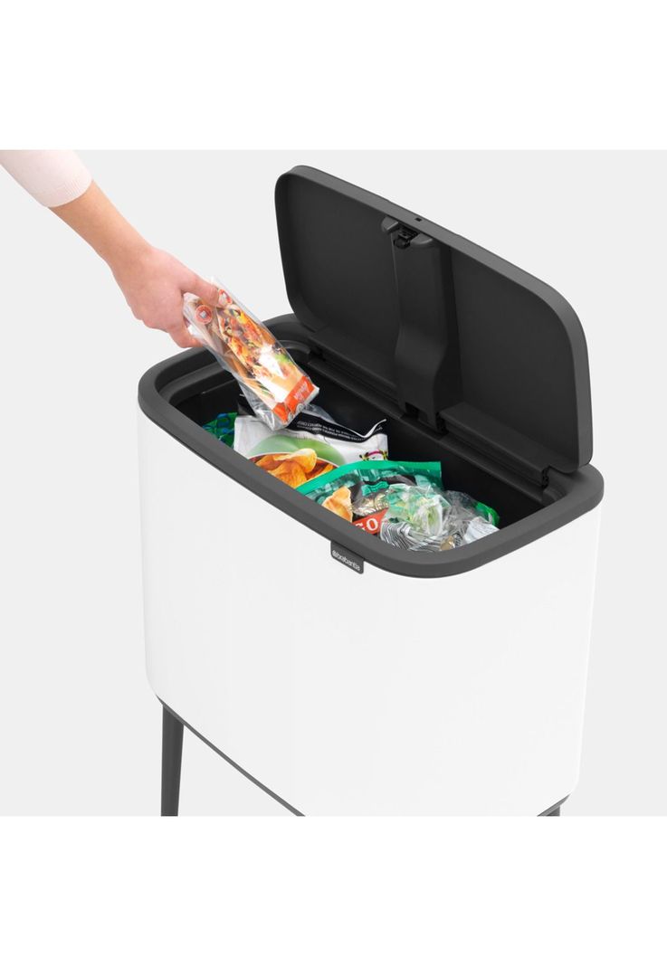 Basurero Bo Touch 36 Lt White-4