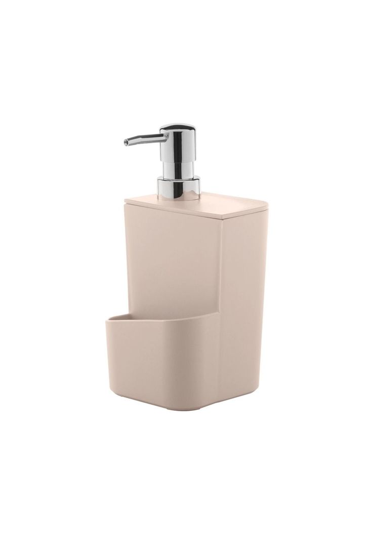 Dispensador Lavaloza Con Porta Esponja Beige 650 ml-0