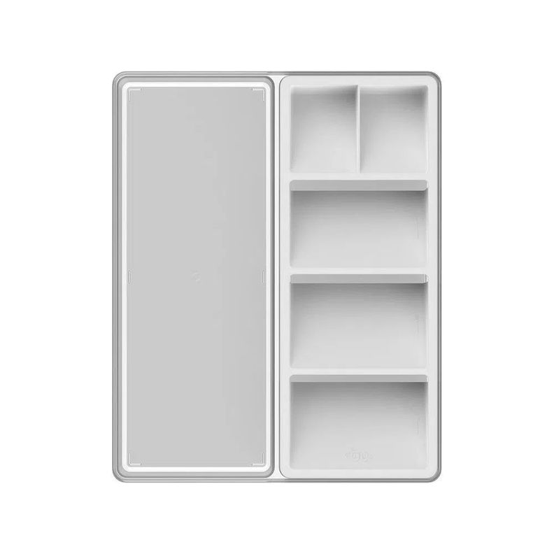  Organizador de Utensilios y Cubiertos Clear Blanco-2