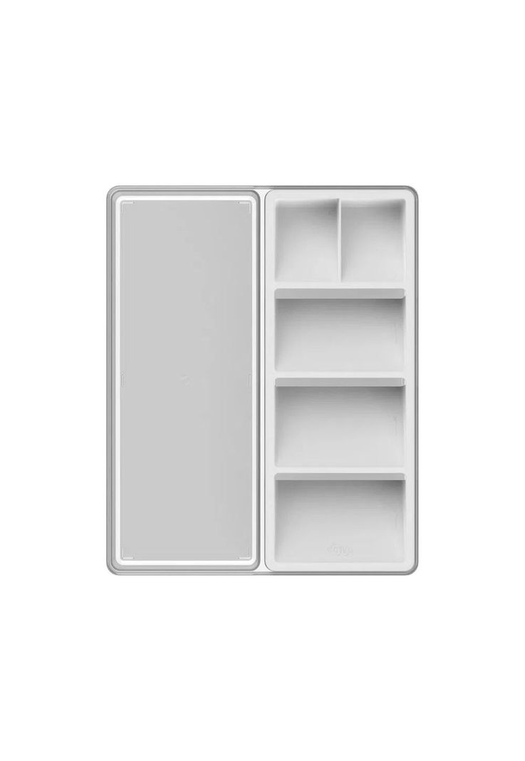  Organizador de Utensilios y Cubiertos Clear Blanco-0