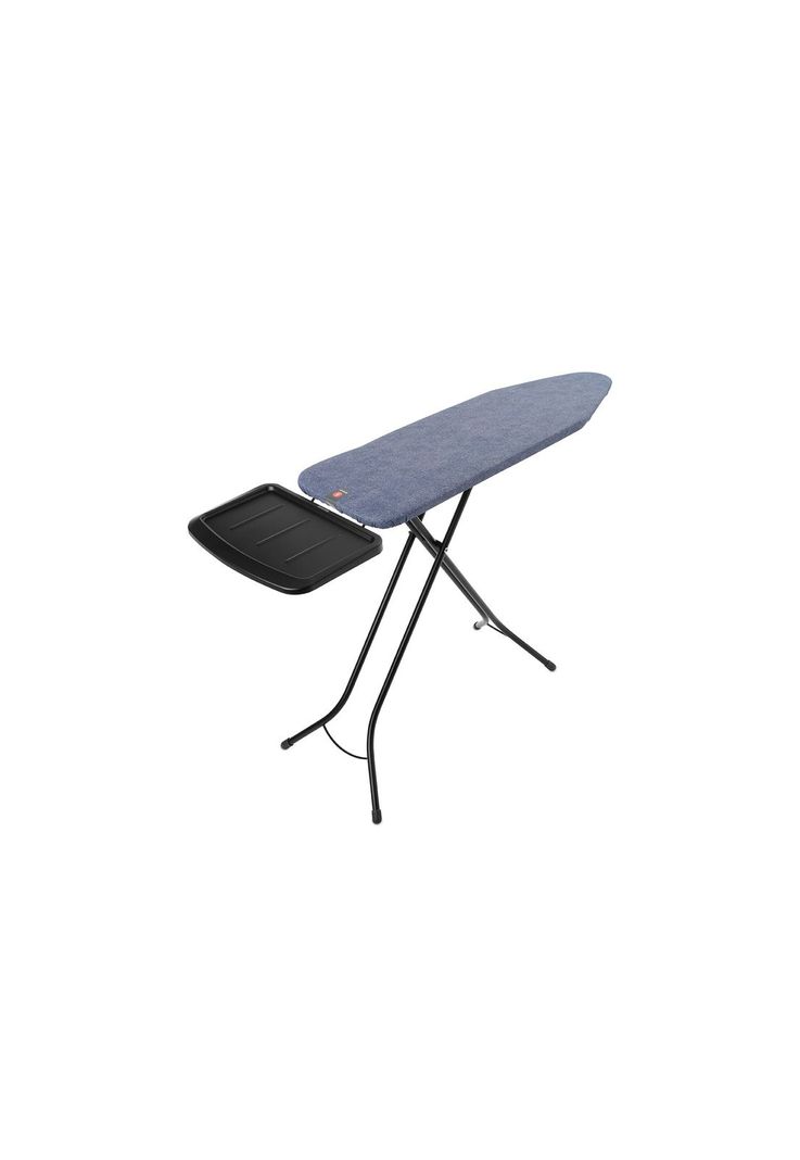 Tabla de planchar B, 124x38 cm, soporte sólido unidad de vapor - Denim Blue-1