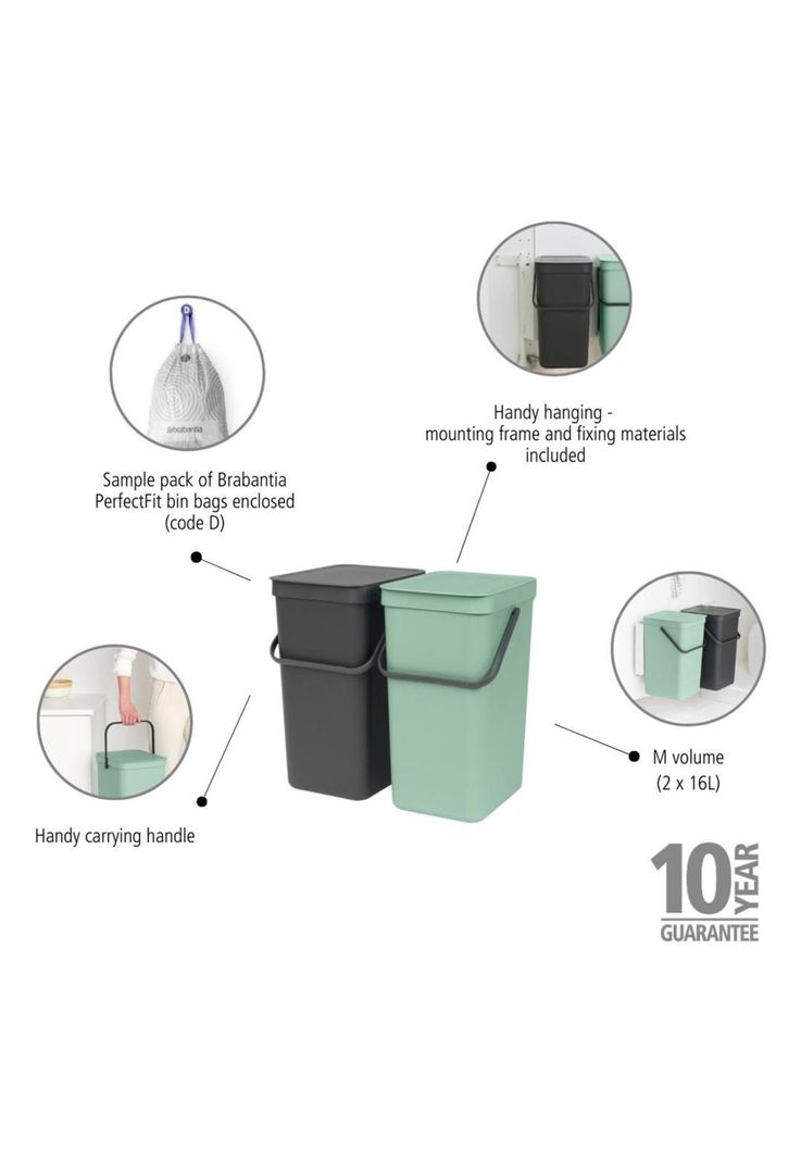 Basurero Sort & Go 2 x 16 Lt Multi-6