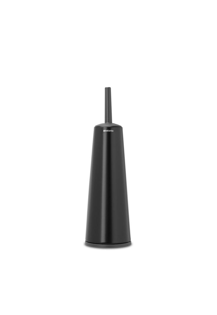 Escobilla de baño con soporte ReNew Matt Black-0