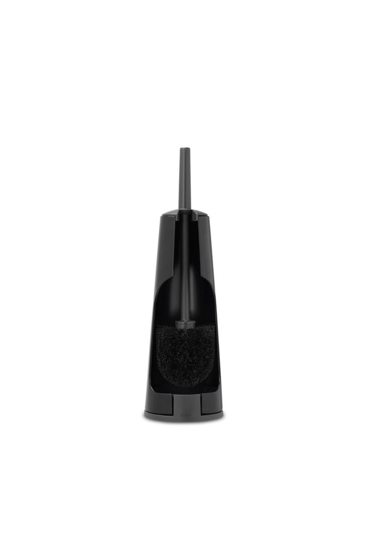 Escobilla de baño con soporte ReNew Matt Black-2