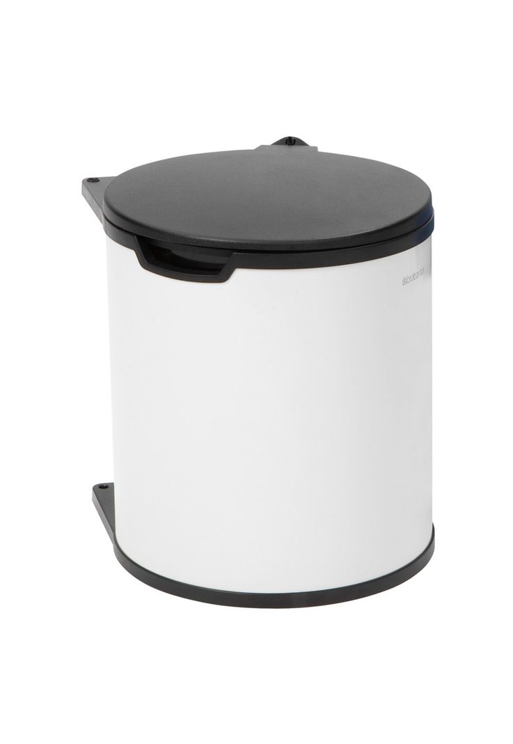 Basurero con soporte para puerta 15 Lt White-1