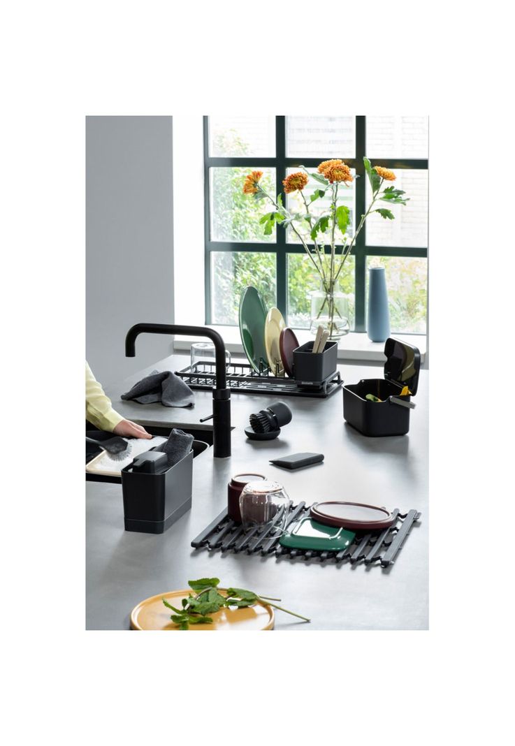 Organizador para Lavaplatos SinkSide Dark Grey-5