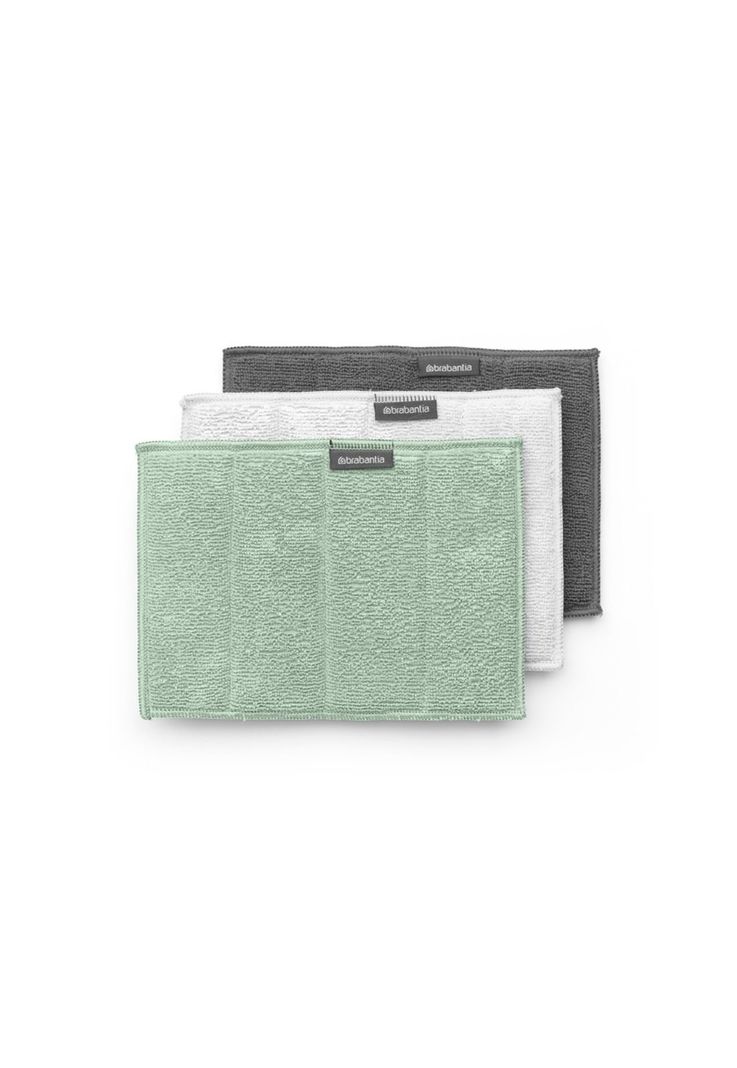 Set de 3 paños de microfibra para limpieza Jade Green-0