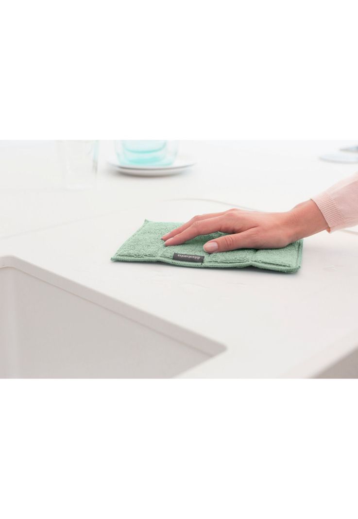 Set de 3 paños de microfibra para limpieza Jade Green-1