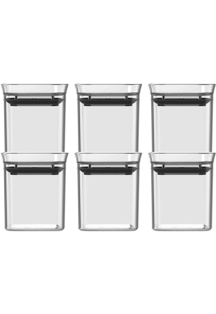  Conjunto Especieros Herméticos Block 6 Piezas (0,150L) Transparente-0