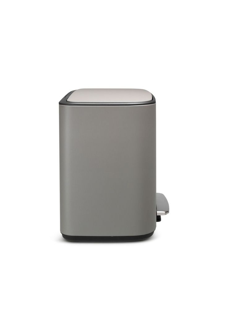 Basurero Pedal Bo 11 + 23 Lt Mineral Concrete Grey-1