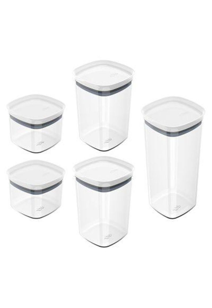 Conjunto Contenedores Block Blanco