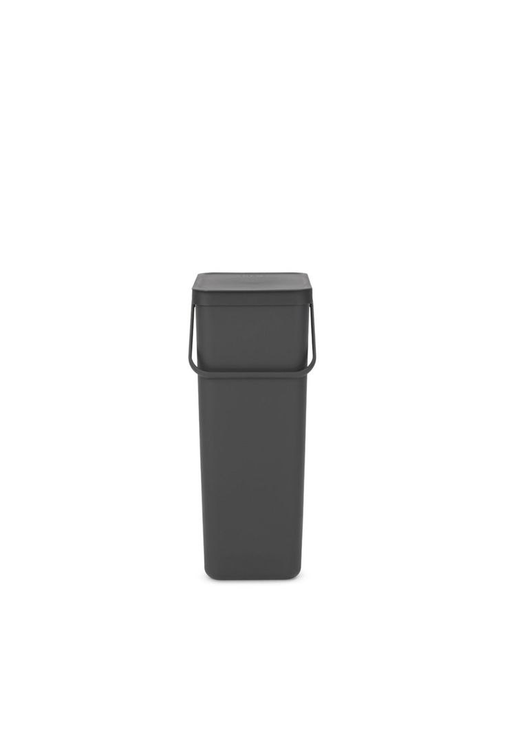 Basurero Reciclaje Sort & Go 40 Lt Grey-1