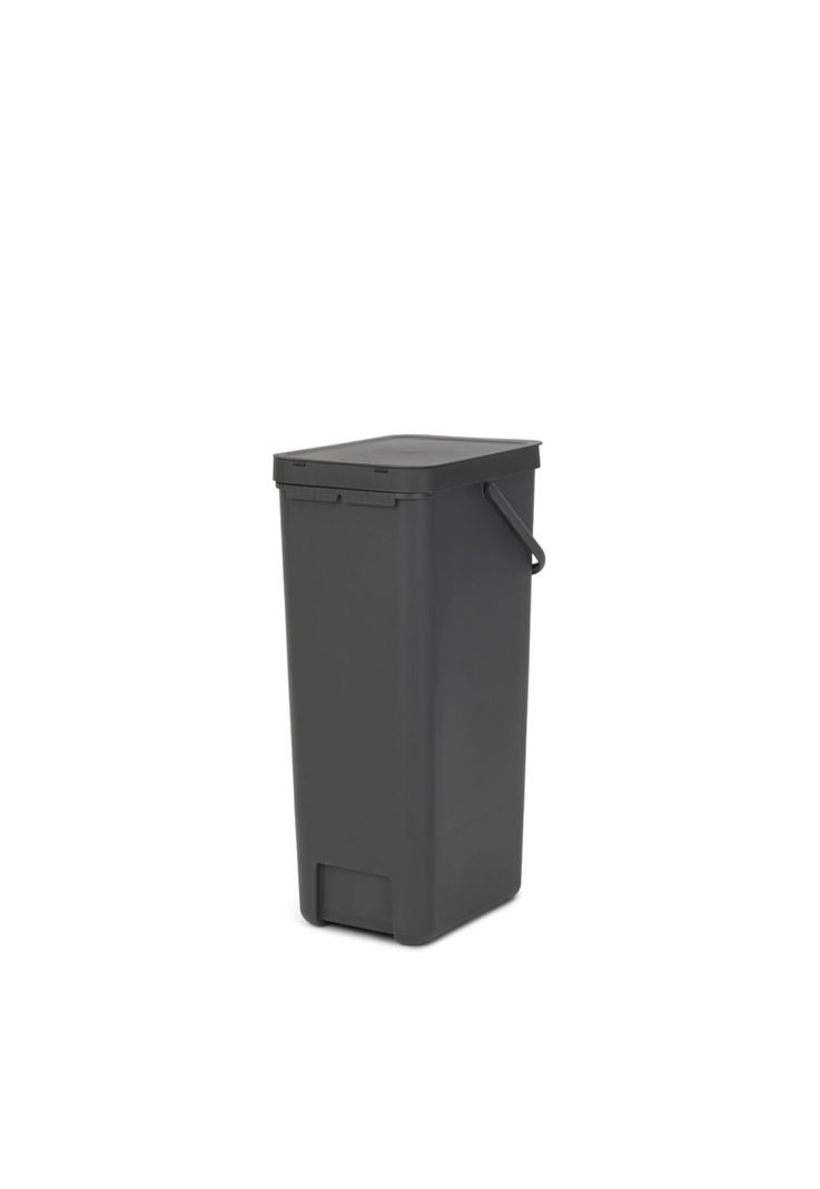 Basurero Reciclaje Sort & Go 40 Lt Grey-2