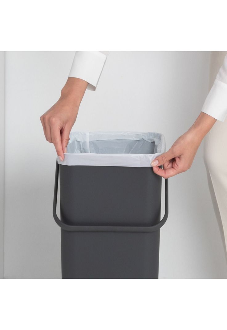 Basurero Reciclaje Sort & Go 40 Lt Grey-3