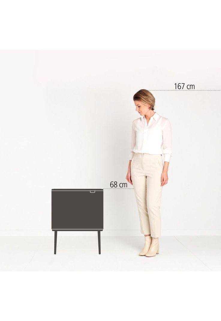 Basurero Bo Touch 36 Lt Soft Beige-4