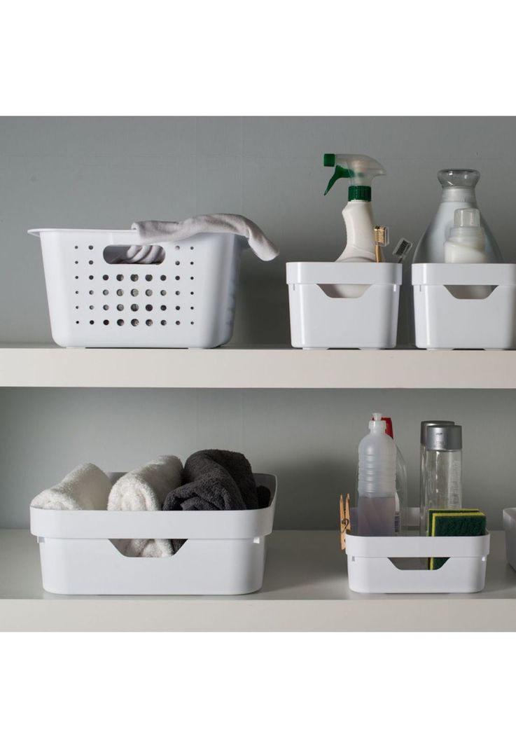 Conjunto de Cestas Organizadoras Blanco-1